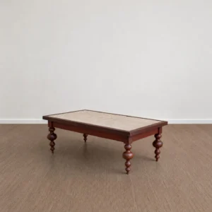 Raffles Reclaimed Wood Coffee Table in clay — front view