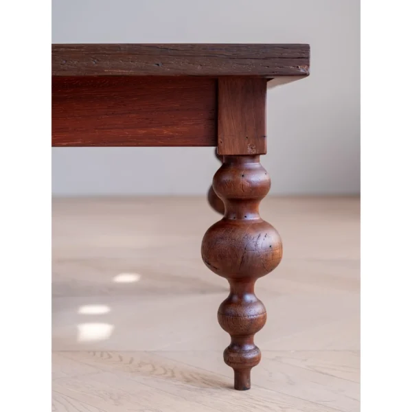 Raffles Reclaimed Wood Coffee Table in clay — in a room setting