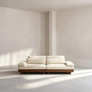 Relaxed Simple Living Room Sofa — front view
