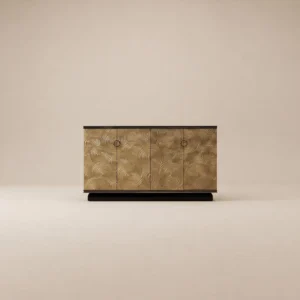 Relief Cabinet in walnut — front view