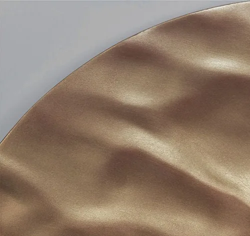 Round Hammered Bronze Disc Wall Art, 90 cm in bronze — detail