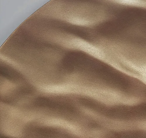 Round Hammered Bronze Disc Wall Art, 90 cm in bronze — detail