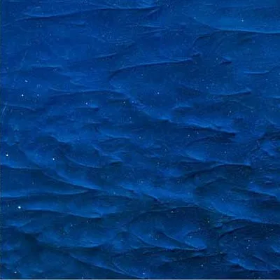 Round Deep Blue Glass Disc Wall Art, 80 cm in blue — detail
