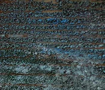 Teal Mineral Texture Panel in Black Frame, 80 x 120 cm — detail