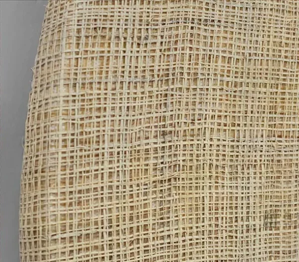 Round Linen Colour Block Disc Set of 2, 70 cm Each in sand — detail