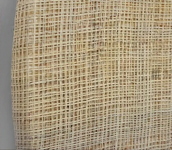 Round Linen Colour Block Disc Set of 2, 70 cm Each in sand — detail