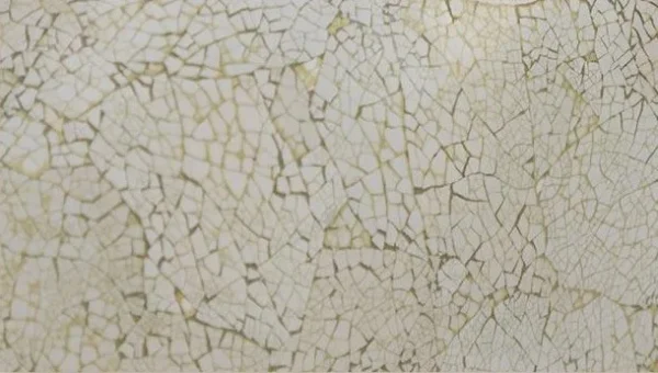 Round Fibreglass Dish with Mother of Pearl in Cream, 100 cm — detail