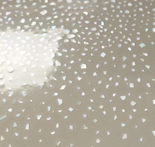 Round Fibreglass Dish with Mother of Pearl in Grey, 100 cm — detail