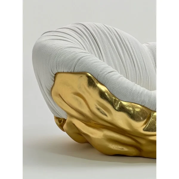 Sculptural Cloud Sofa in ivory — in a room setting