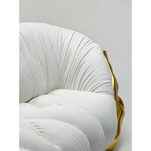 Sculptural Cloud Sofa in ivory — in a room setting