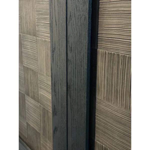 Sculptural Tall Cabinet in black — in a room setting