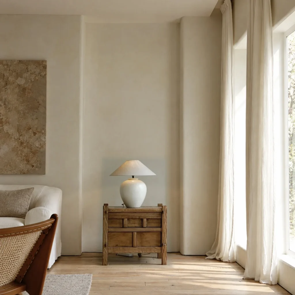Simple Natural Furniture Set — front view