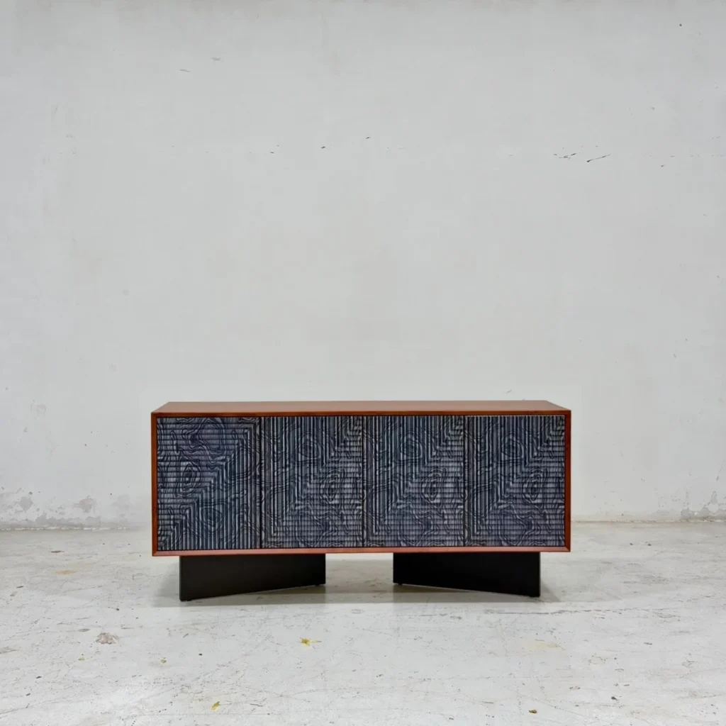Simple Side Cabinet in solid ash — front view