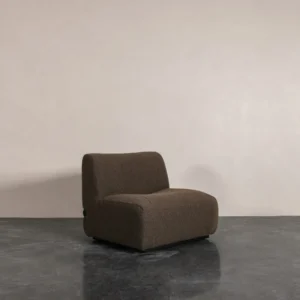 Single Lounge Sofa in solid wood — front view