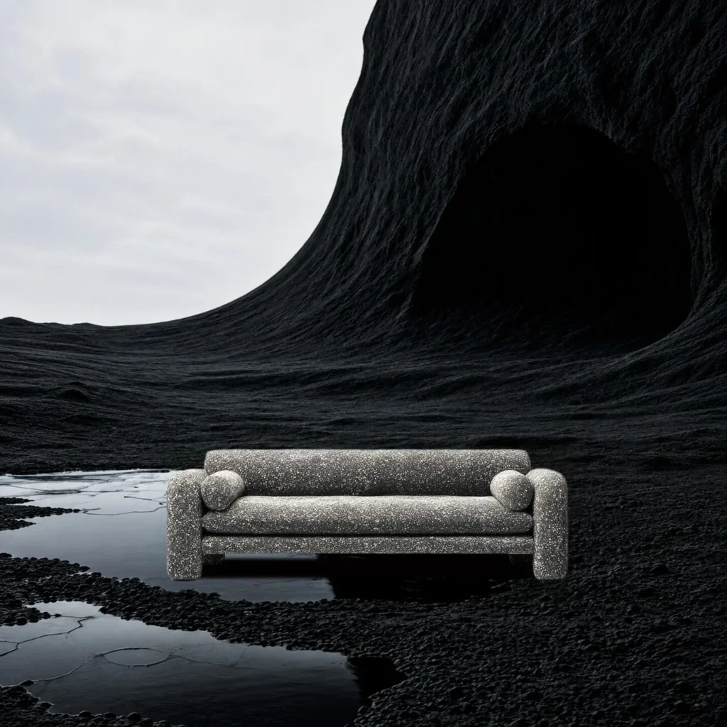 Starry Sofa in performance fabric — front view