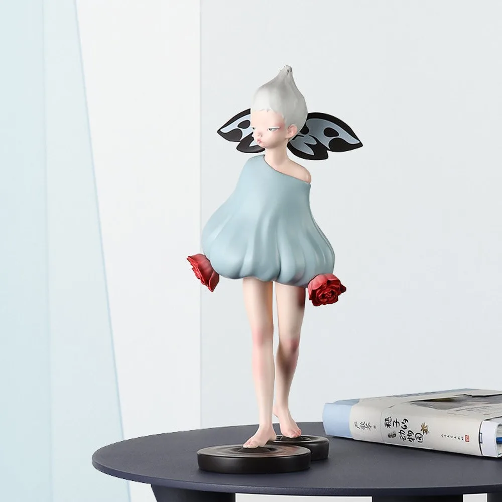Symbiotic Rose Artist Figurine, Gift Boxed in blue — front view