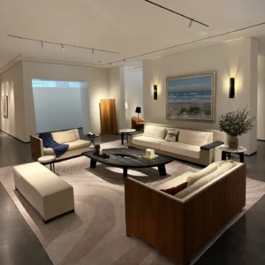 Tabosafa Sofa in solid wood — front view