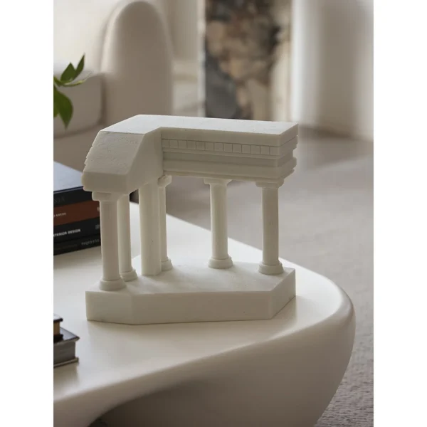 Parthenon Temple Sculpture in ivory — in a room setting