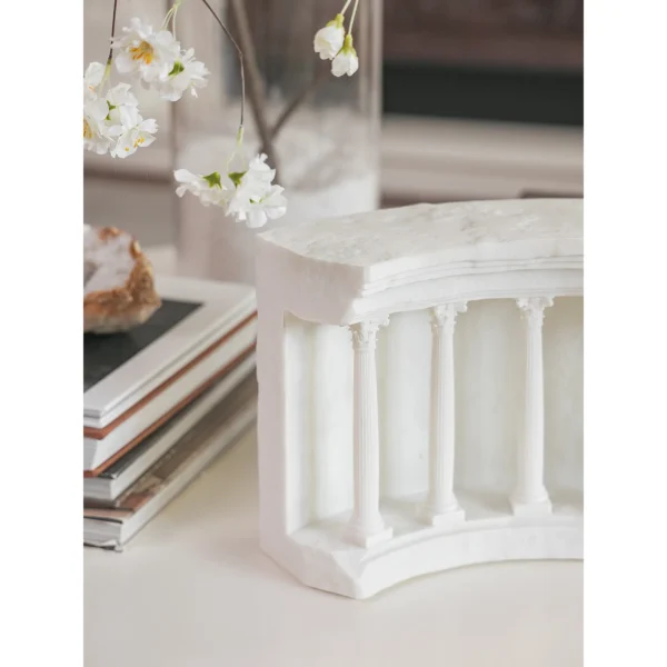 Parthenon Temple Sculpture in ivory — in a room setting
