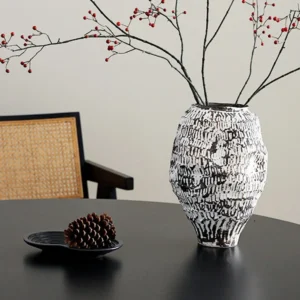 Viburnum Berry Artificial Branches, Single or Three in red — front view