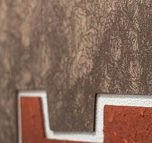 Stacked Colour Block Set of 2 in rose stone — detail