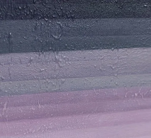 Pastel Swirl and Stripe Painting Set of 2, 90 x 120 cm Each in plum — detail