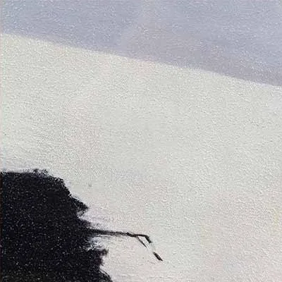 Black Stroke Abstract Painting Set of 2, 60 x 90 cm Each in black — detail