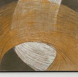 Gold Arc Painting Set of 4 in Black Frames, 63 x 50 cm Each — detail