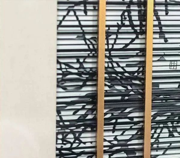 Grey Grid and Black Square Set of 2 in slate — detail