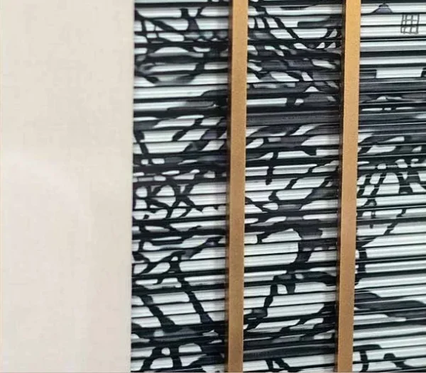 Grey Grid and Black Square Set of 2 in slate — detail