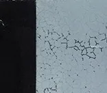 Glazed Tile Set of 4 in Black and Sky Blue, 28 x 28 cm Each — detail