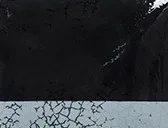 Glazed Tile Set of 4 in Black and Sky Blue, 28 x 28 cm Each — detail