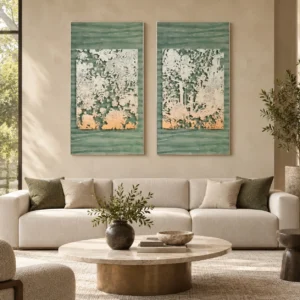 Sage Forest Silhouette Set of 2, 80 x 150 cm Overall in olive — front view