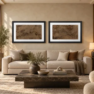 Bronze Speckle Panel Set of 2 in bronze — front view