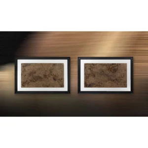 Bronze Speckle Panel Set of 2 in bronze — in a room setting