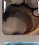 Glazed Ink Tile Column Set of 12, 70 x 210 cm Overall in multicolour — detail