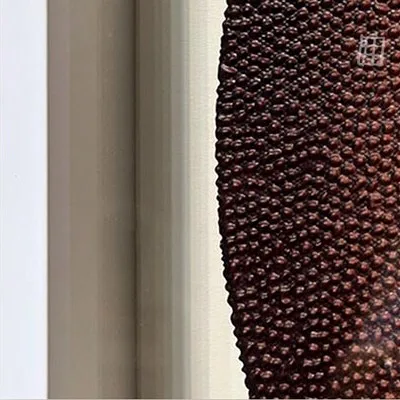 Gradient Orb Set of 2 in Rust and Blue, 50 x 50 cm Each — detail