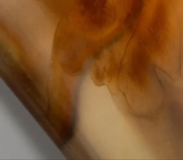 Amber Ink Glazed Set of 2, 66 x 73 cm Each in rust — detail