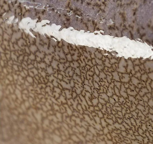 Glazed Stone Slab Set of 2 in sand — detail
