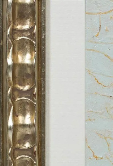 Gold Leaf Corner Set of 2 in oatmeal — detail
