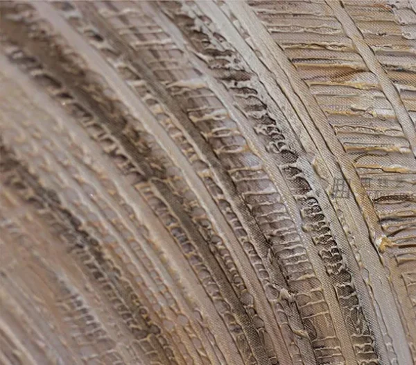 Bronze Swirl Painting Set of 2, 100 x 140 cm Each in bronze — detail