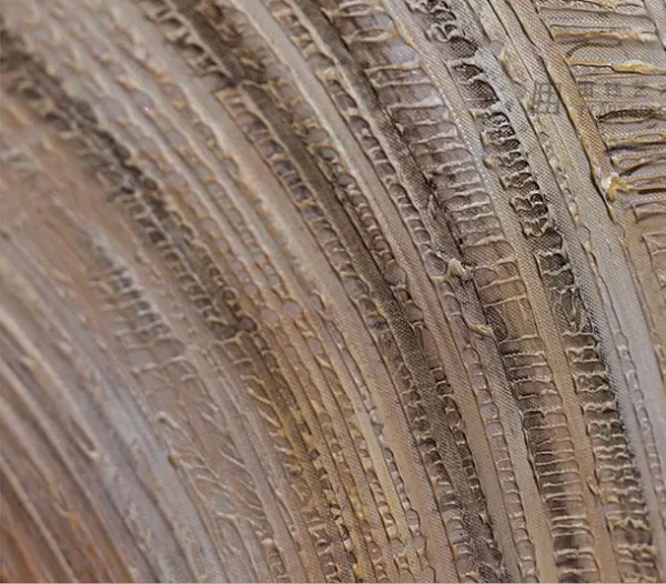 Bronze Swirl Painting Set of 2, 100 x 140 cm Each in bronze — detail