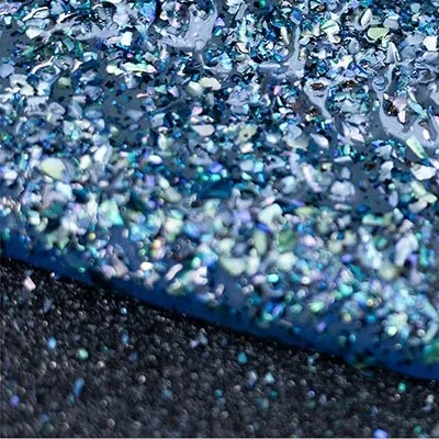 Textured Vase Silhouette Set of 2 on Navy, 60 x 70 cm Each in blue — detail