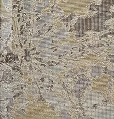 Gold and Grey Mineral Fragment Triptych, 70 x 150 cm Each in brushed brass — detail