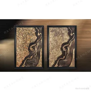 Black River Speckle Set of 2 in black — in a room setting