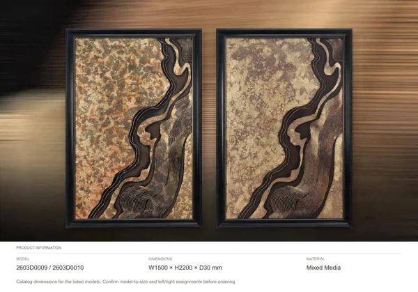 Black River Speckle Set of 2 in black — dimensions