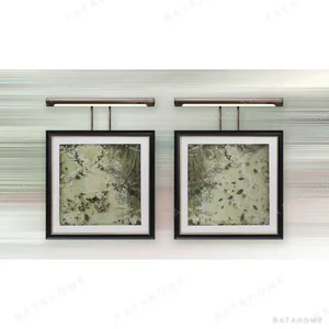 Green Foliage Ink Set of 2 in olive — in a room setting