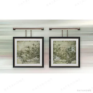 Green Bamboo Ink Set of 2 in olive — in a room setting
