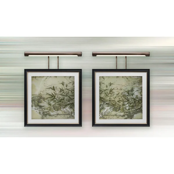 Green Bamboo Ink Set of 2 in olive — in a room setting