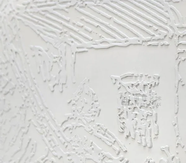 Monumental Old Town Sketch Panel Set, 400 x 240 cm Overall in ivory — detail